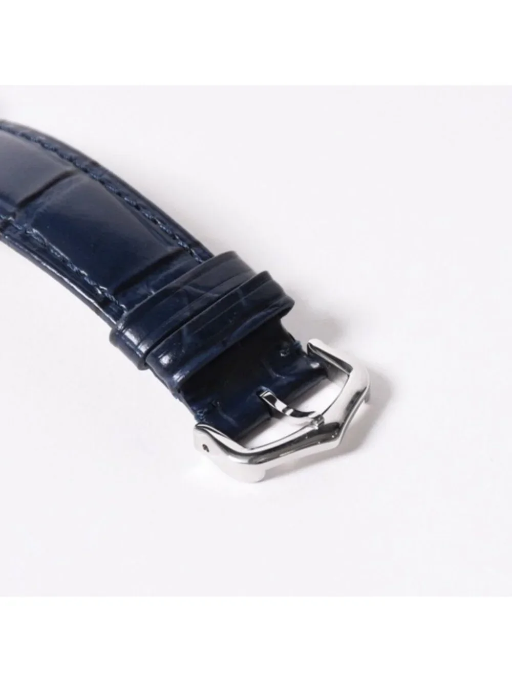 Cartier Tank Must LM Watch SS Quartz Leather Blue Dial